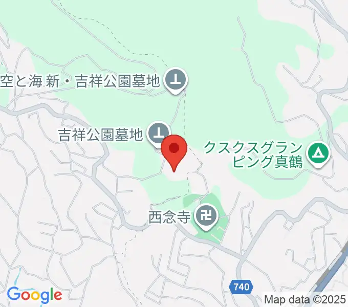 檜チャリティコンサートホールの地図