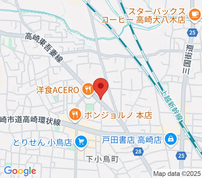 アトリエミストラルの地図