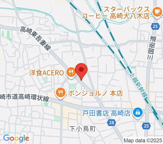 アトリエミストラルの地図