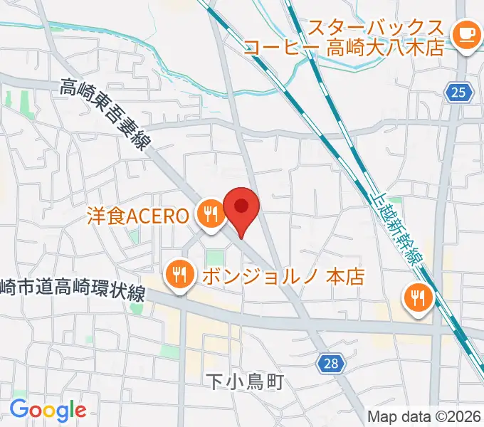アトリエミストラルの地図