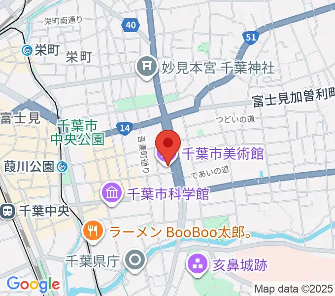 千葉市美術館の地図