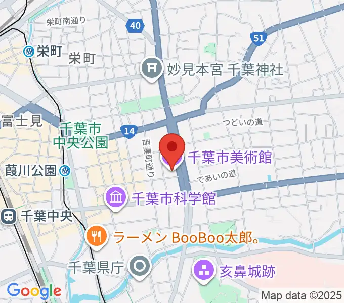 千葉市美術館の地図