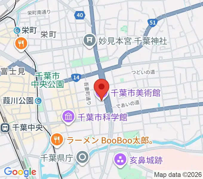 千葉市美術館の地図