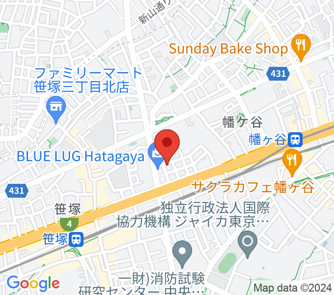 五味和楽器店 東京店の場所