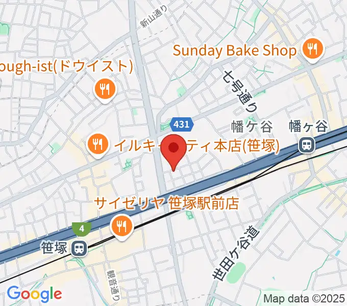 五味和楽器店 東京店の地図