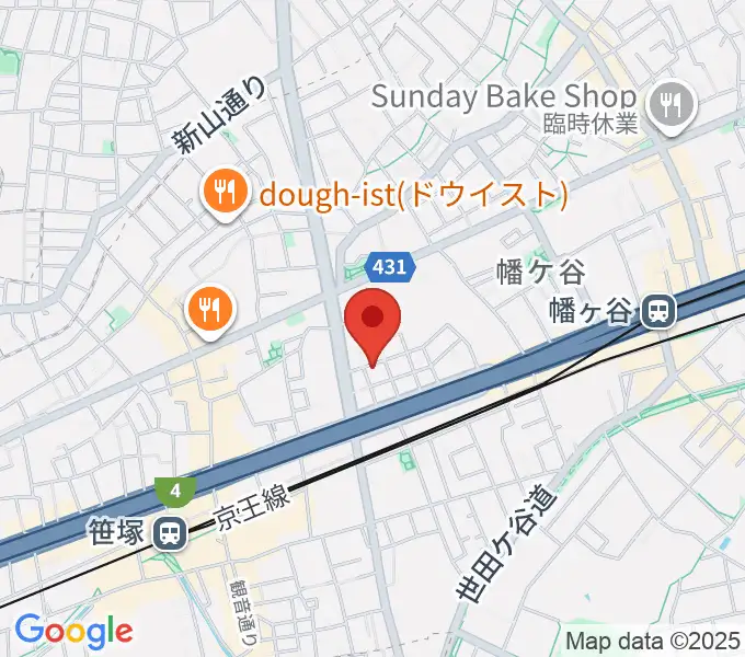 五味和楽器店 東京店の地図