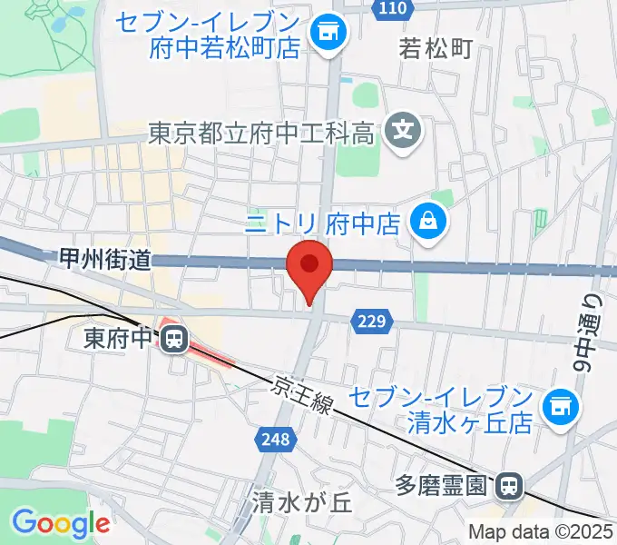 ミュージックサロン・サングレースの地図