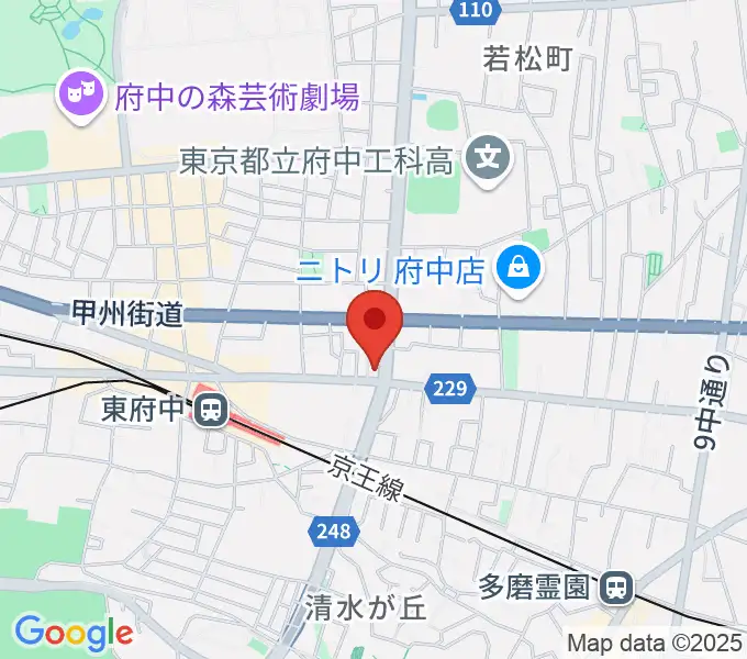 ミュージックサロン・サングレースの地図