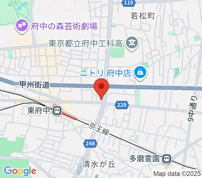 ミュージックサロン・サングレースの地図