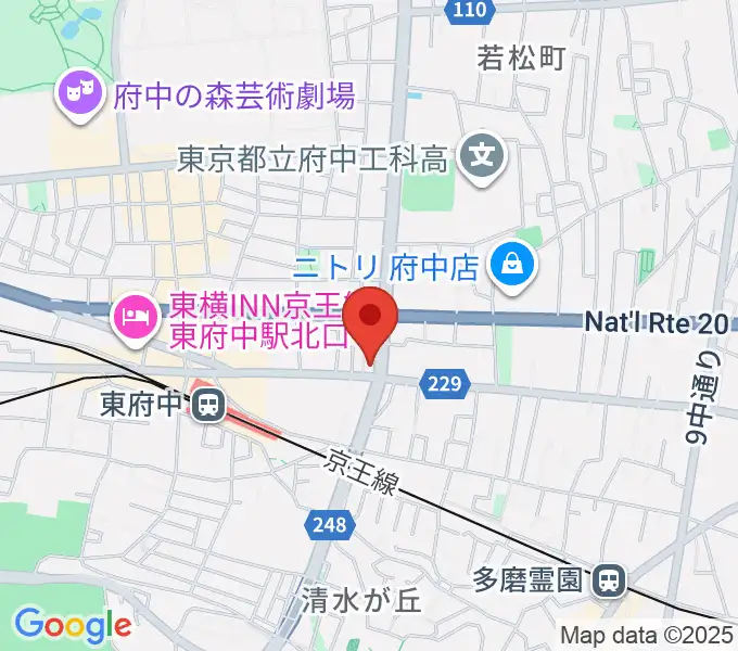 ミュージックサロン・サングレースの地図