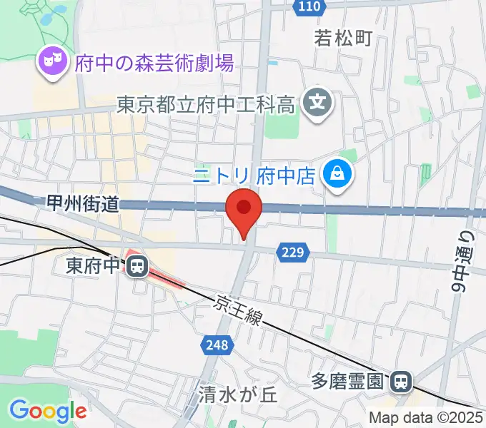 ミュージックサロン・サングレースの地図
