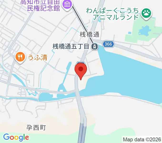 高知BAY5 SQUAREの地図