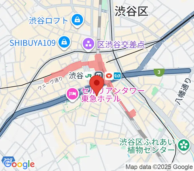 [移転] イケベ楽器店 グランディベース東京 渋谷桜丘町の地図