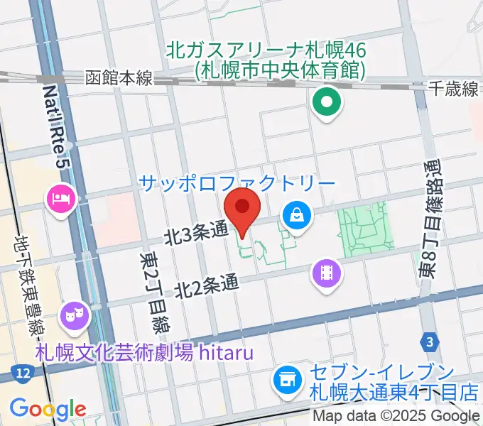 サッポロファクトリーの地図