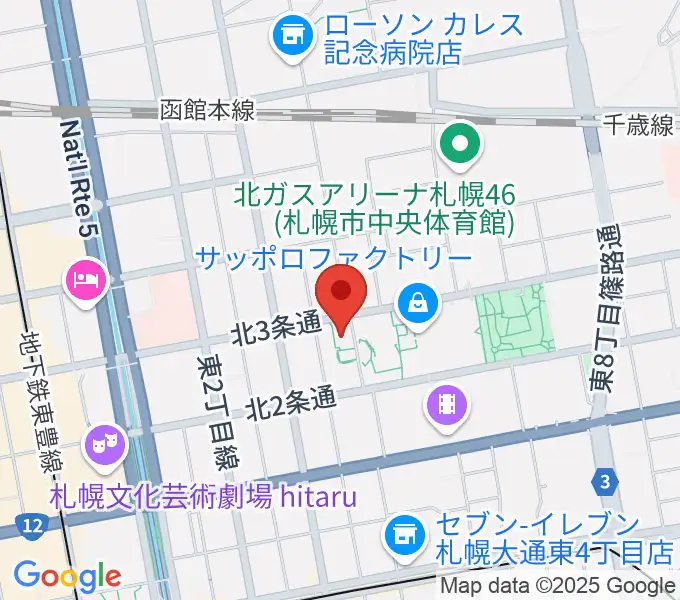 サッポロファクトリーの地図