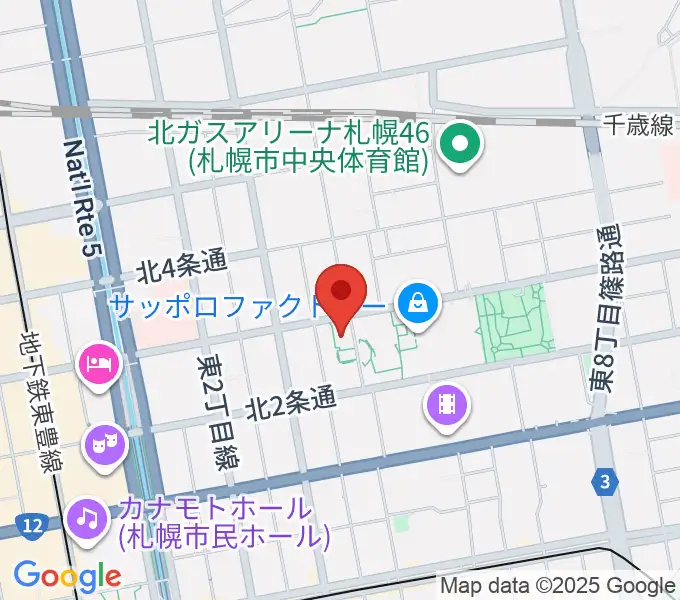 サッポロファクトリーの地図