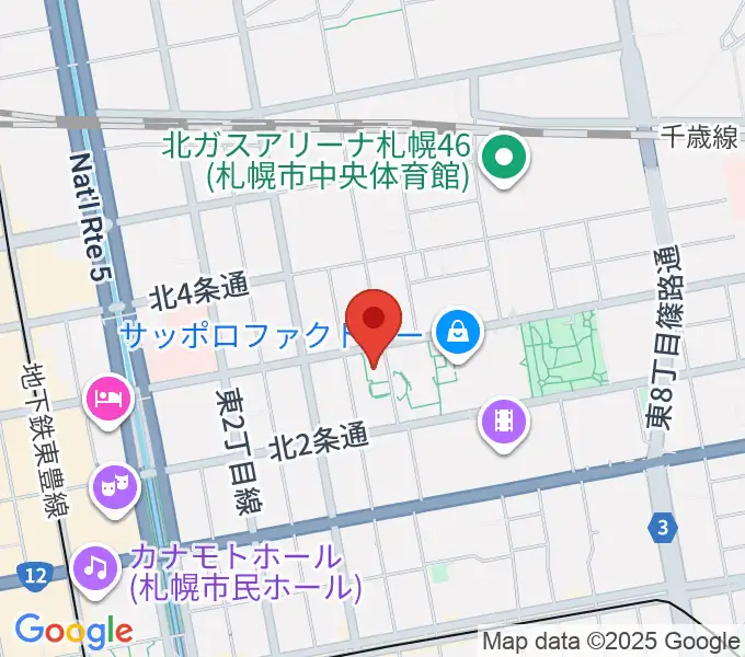 サッポロファクトリーの地図