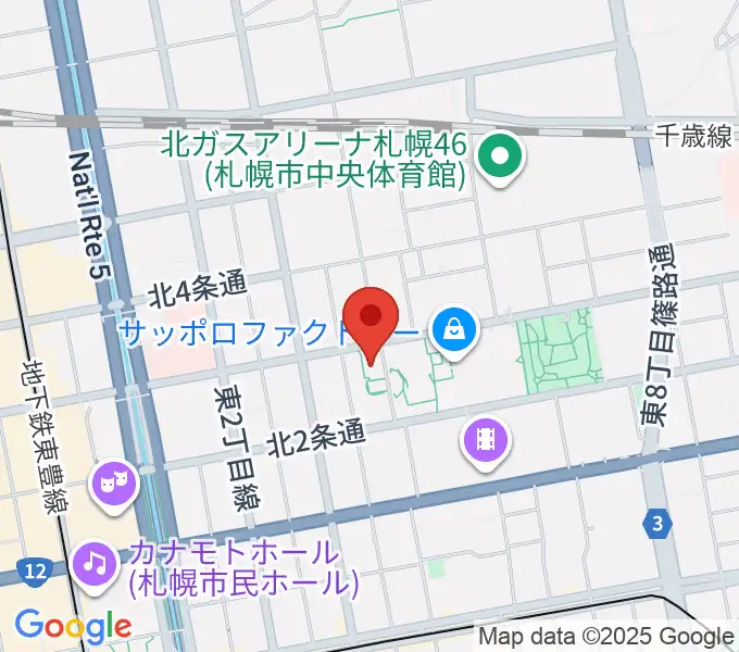 サッポロファクトリーの地図
