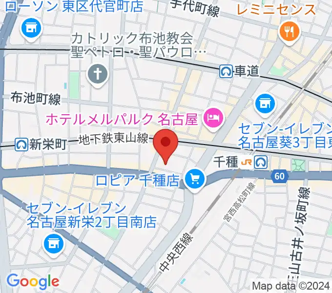 HITOMIホールの地図