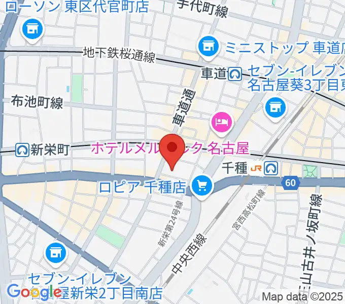 HITOMIホールの地図