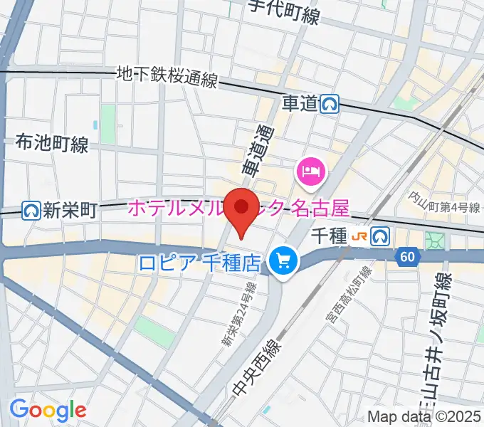 HITOMIホールの地図