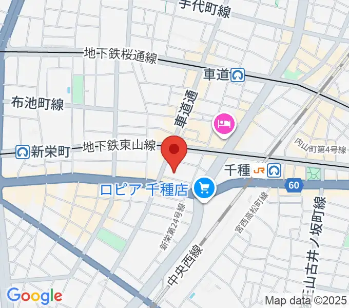 HITOMIホールの地図