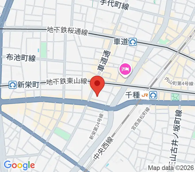 HITOMIホールの地図