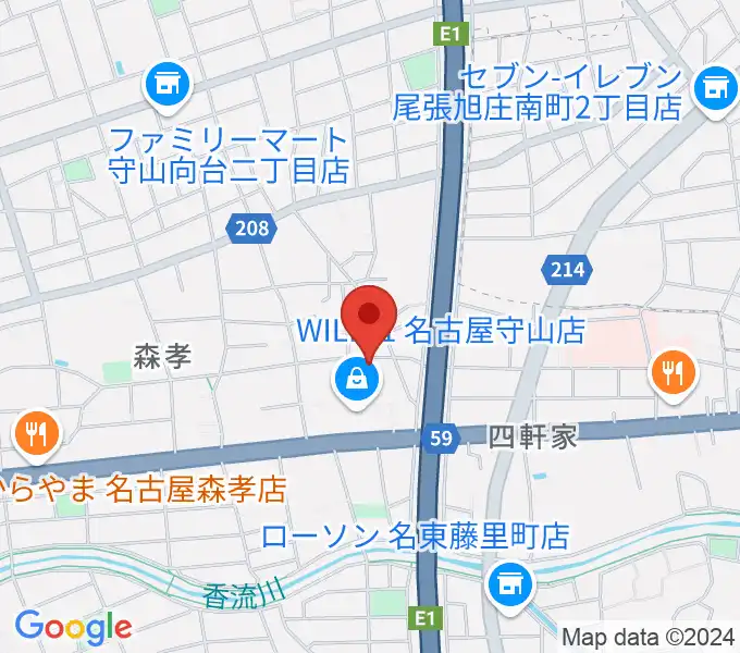 さくらホールの地図