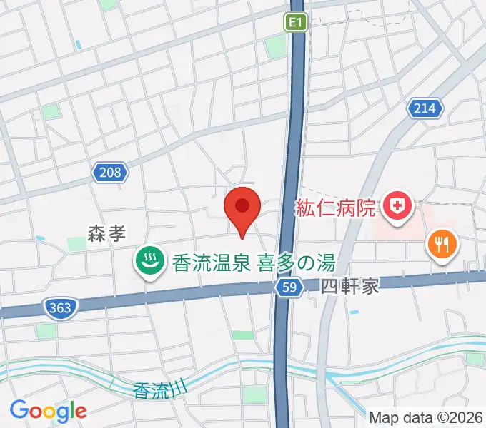 さくらホールの地図
