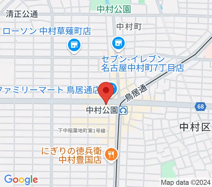 スタジオ・フィオリーレの地図