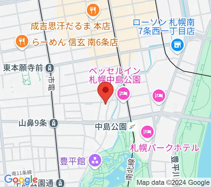 Zepp札幌の地図