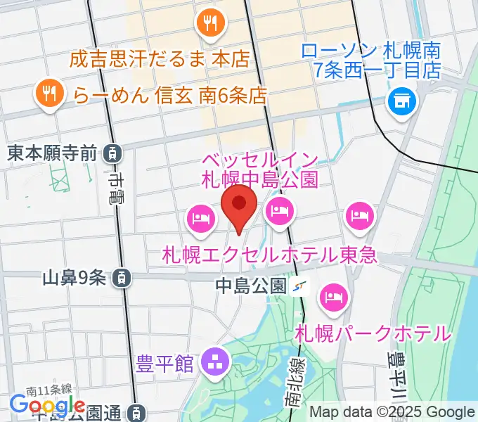 Zepp札幌の地図