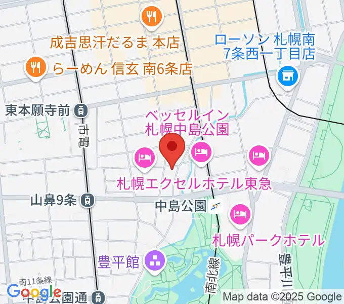 Zepp札幌の地図