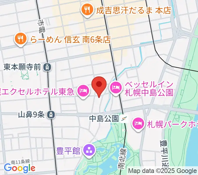Zepp札幌の地図