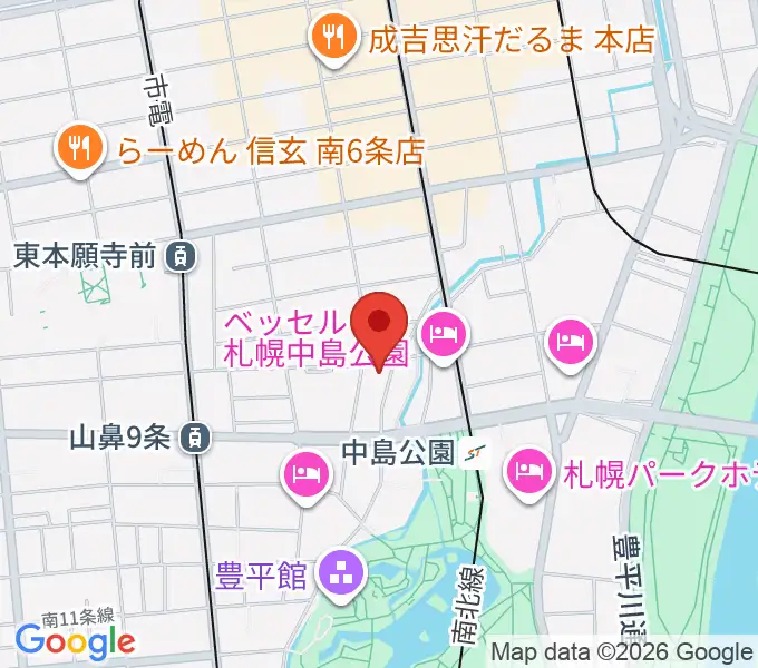 Zepp札幌の地図