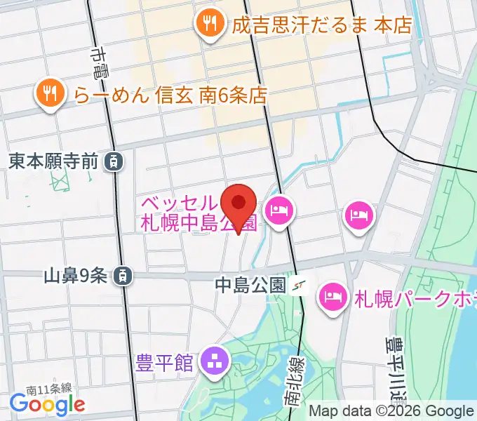 Zepp札幌の地図