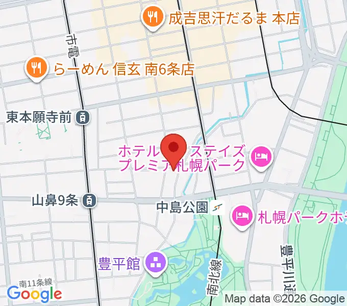 Zepp札幌の地図