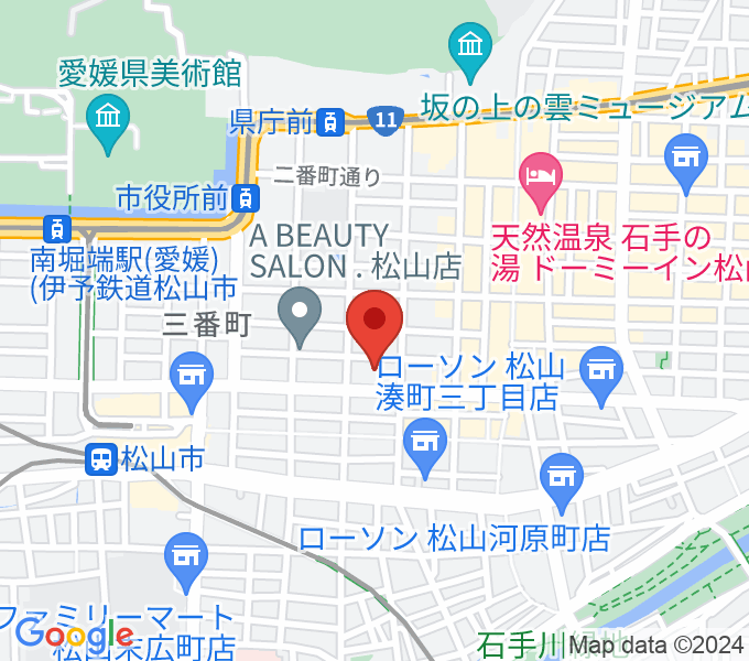 ヤマハミュージック 松山店の場所