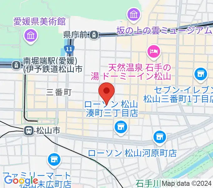 ヤマハミュージック 松山店の地図