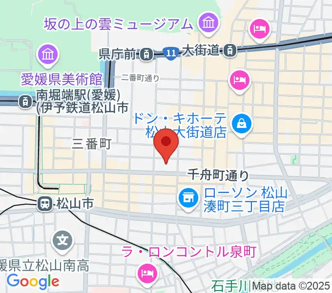 ヤマハミュージック 松山店の地図