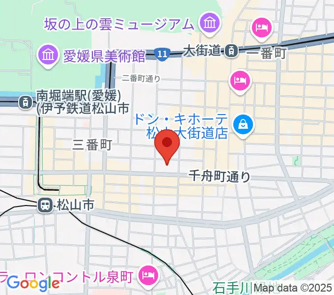 ヤマハミュージック 松山店の地図