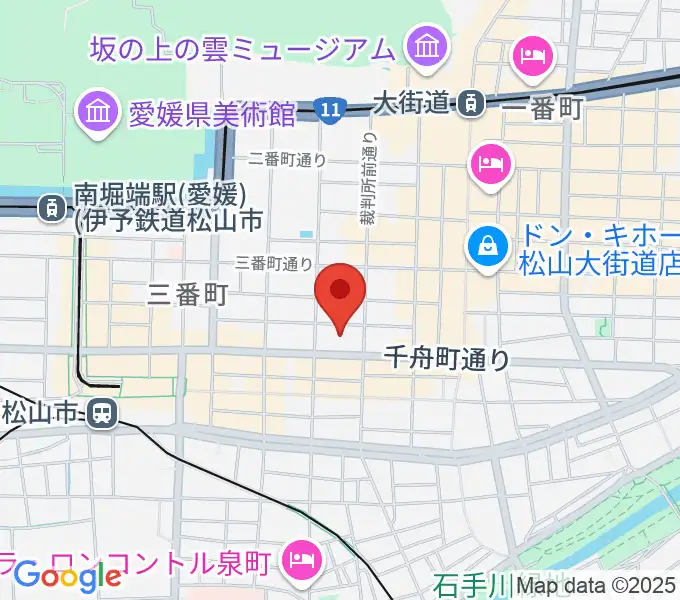 ヤマハミュージック 松山店の地図