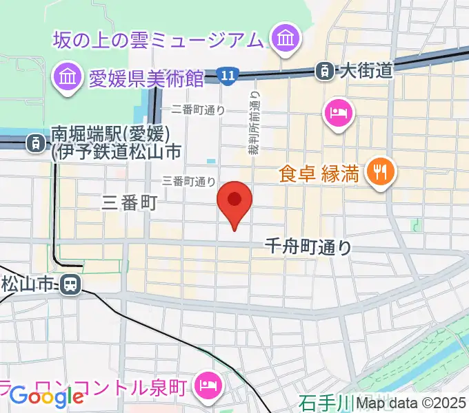 ヤマハミュージック 松山店の地図