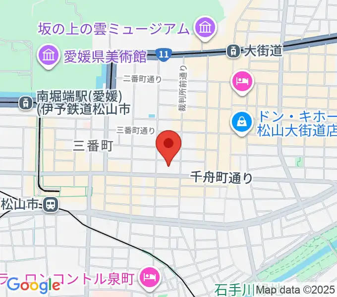ヤマハミュージック 松山店の地図