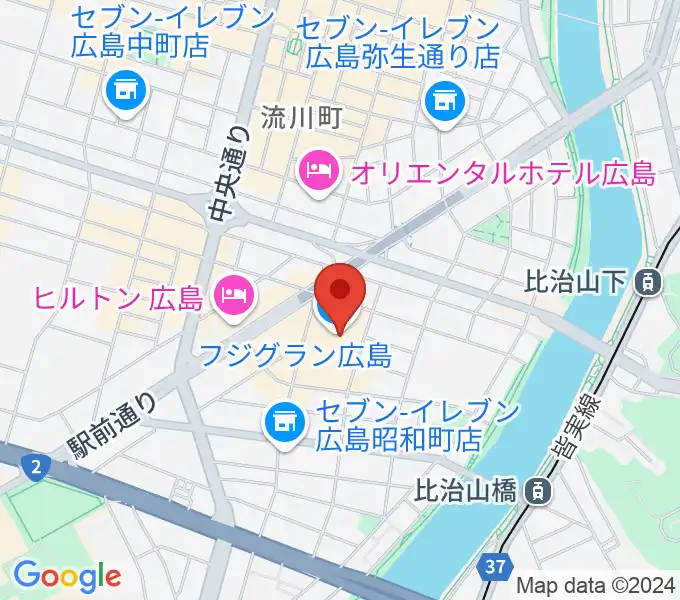 フジグラン広島センター ヤマハミュージックの地図