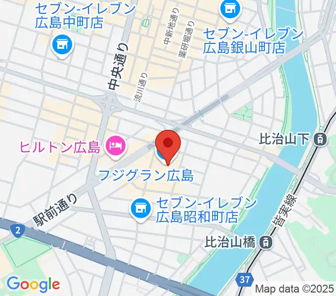 フジグラン広島センター ヤマハミュージックの地図