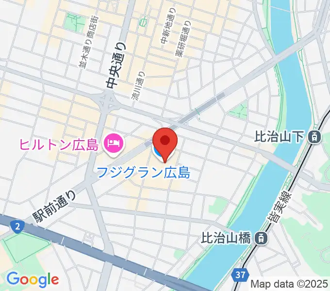 フジグラン広島センター ヤマハミュージックの地図