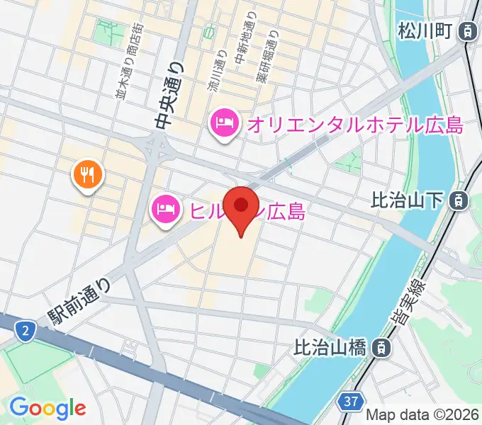 フジグラン広島センター ヤマハミュージックの地図