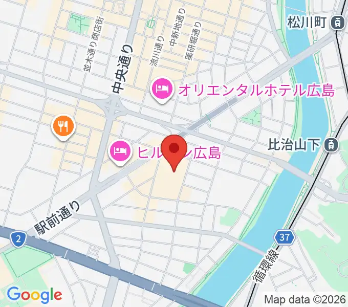 フジグラン広島センター ヤマハミュージックの地図