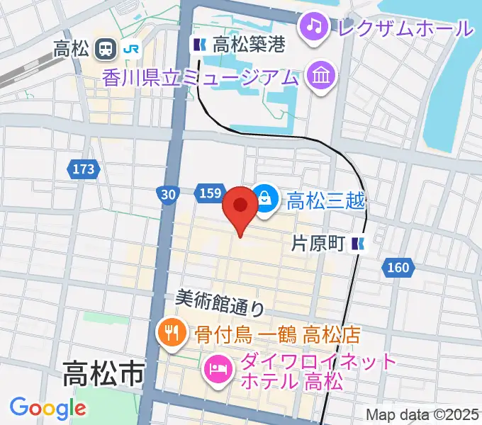 ヤマハミュージック 高松店の地図